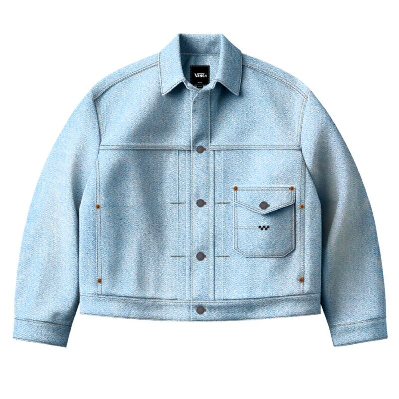 Check 5 Denim Trucker Jacket - Jakke - Herrer