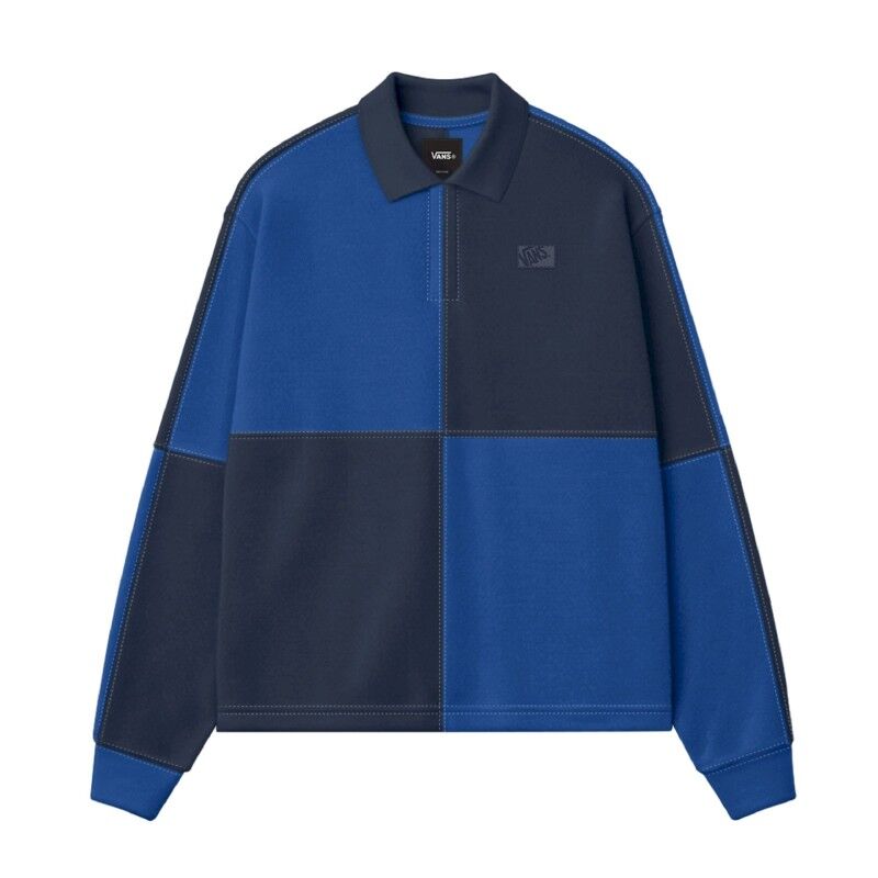 Vans Check Rugby Ls Knit - Polo homme | Hardloop