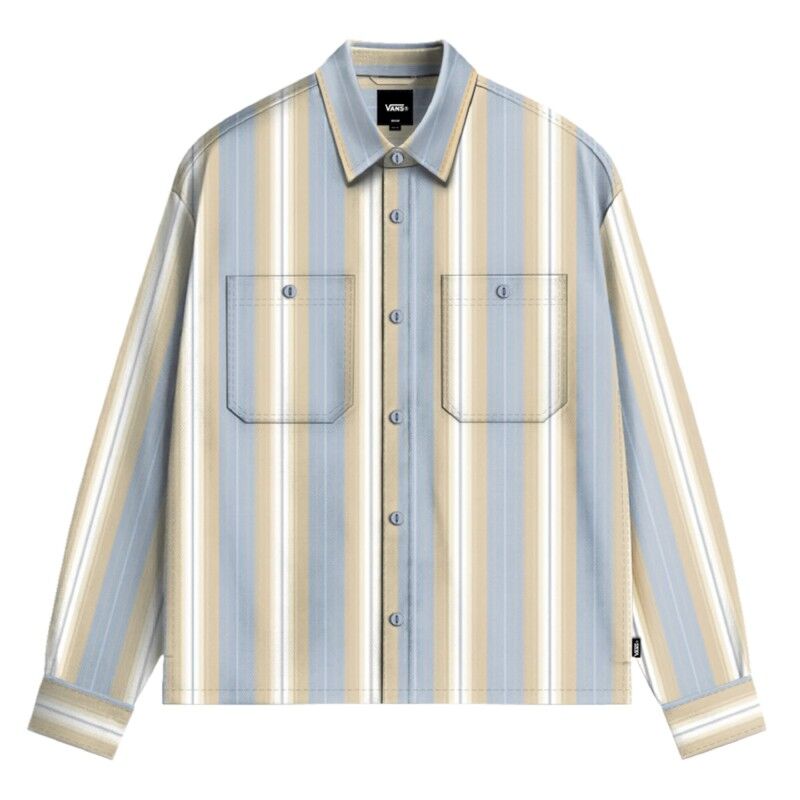 Vans Larkspur Lightweight Stripe Ls - Skjorta - Herr | Hardloop