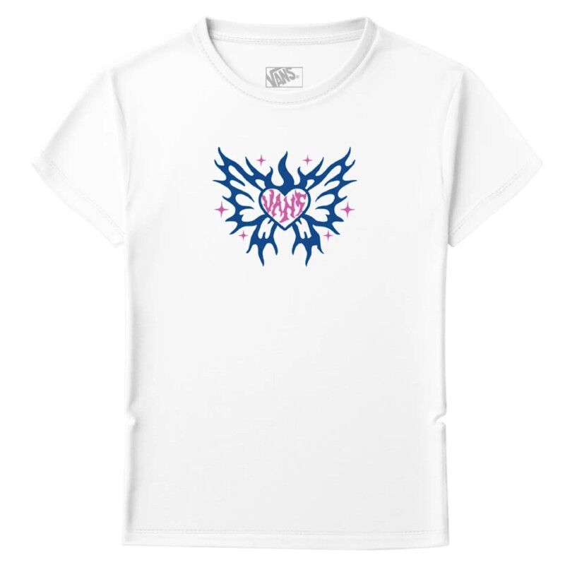 Heart Flame Butterfly Ss Tee - T-shirt - Dames
