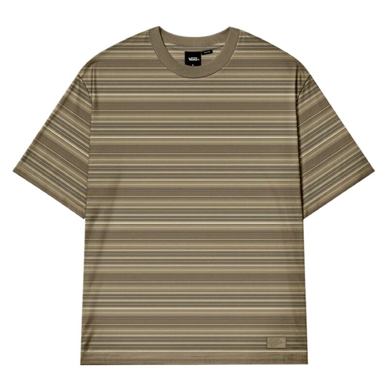 Stripe Ringer Loose Ss Knit - Pánské triko
