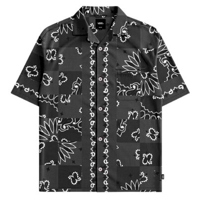 Van Doren Paisley Check Ss Shirt - Overhemd - Heren
