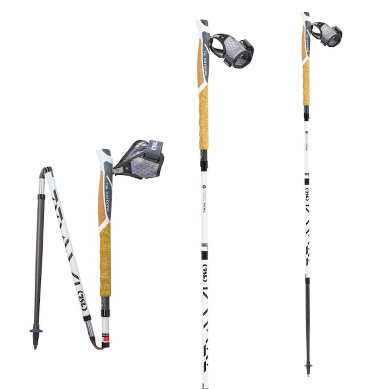 Trail Carbon 4 Magnetic Cork Cross - Running poles