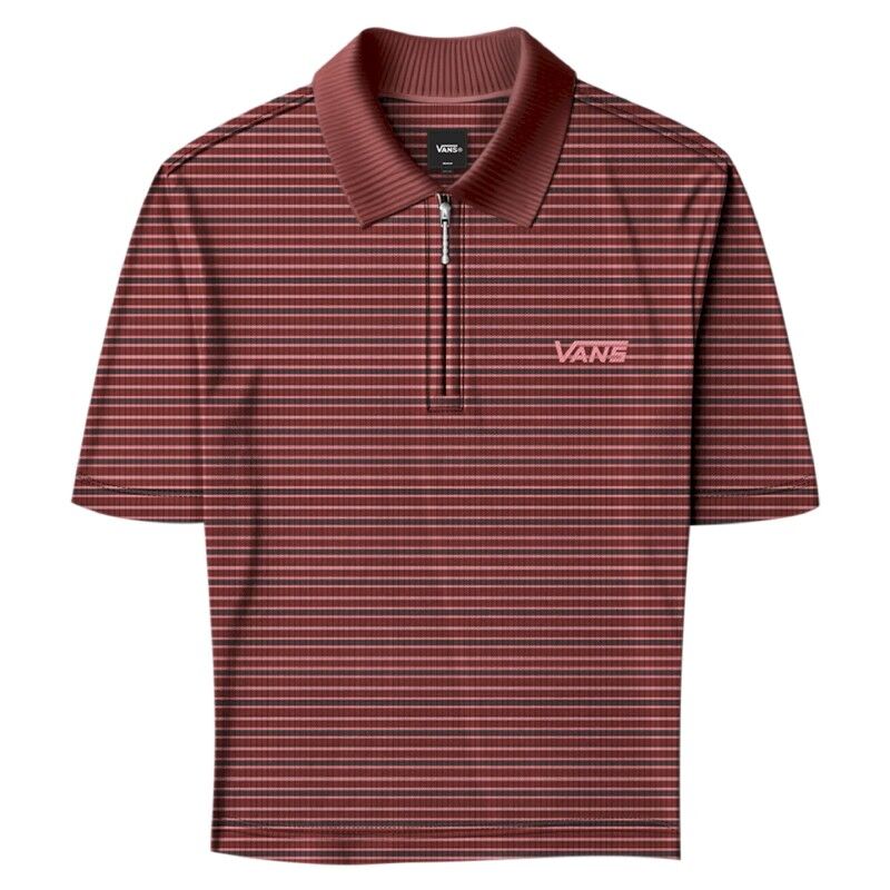 Vans Priscilla Polo Y/D Stripe Ss Top - T-Shirt - Damen | Hardloop