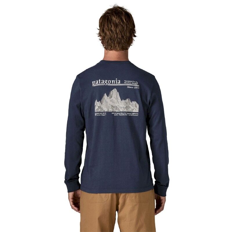 Patagonia M's L/S MW Hut Tripper Skyline T-Shirt - T-shirt - Heren | Hardloop