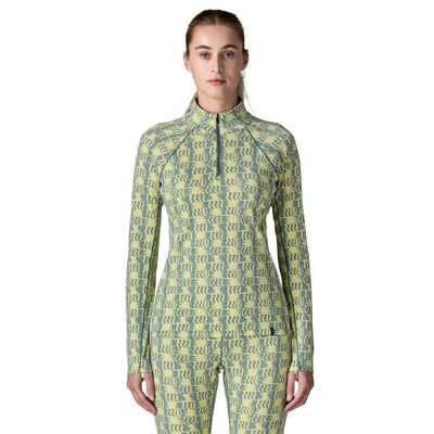 W's Cap MW Zip Neck - Roupa interior térmica mulher