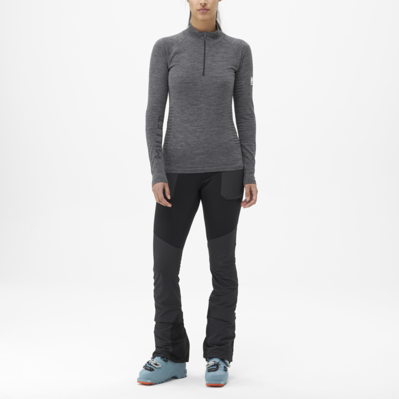 Millet Carline Warm 1/2 Zip - Maillot thermique laine mérinos homme | Hardloop