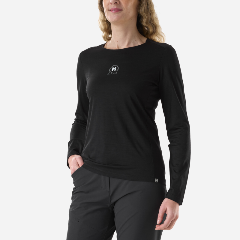 Millet Ubic Wool Ts Ls W - T-shirt femme | Hardloop
