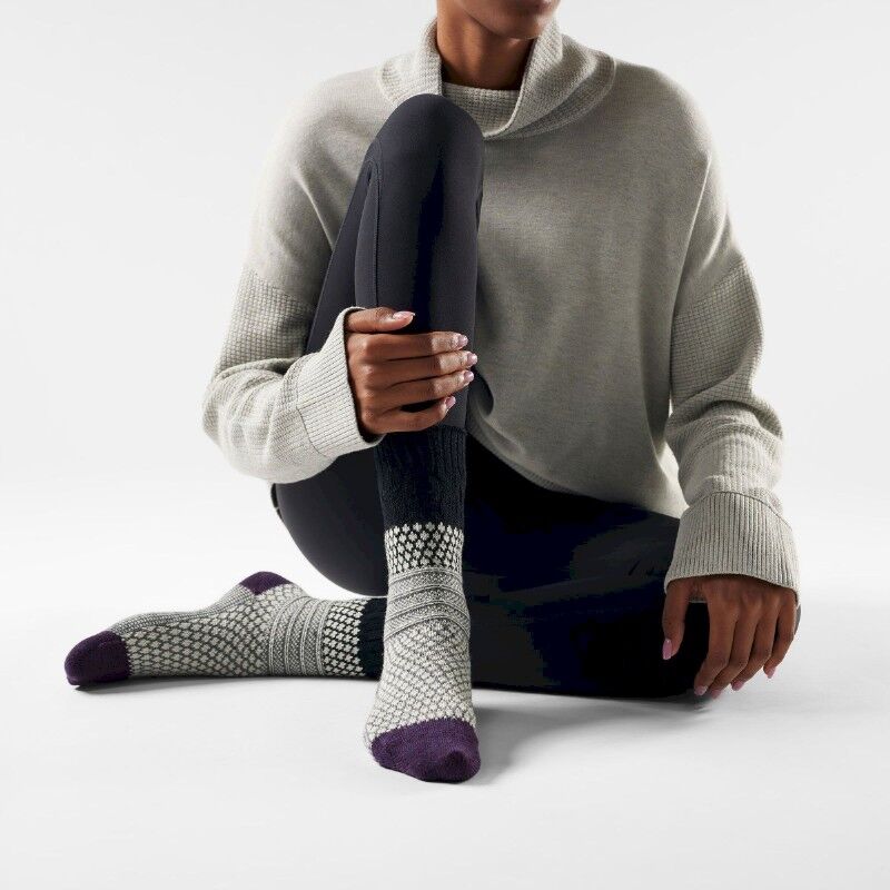 Smartwool Everyday Cozy Popcorn Cable Crew Socks - Merinosokker - Damer | Hardloop