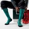 Smartwool Ski Zero Cushion Shale Print OTC Socks - Lyžařské ponožky | Hardloop