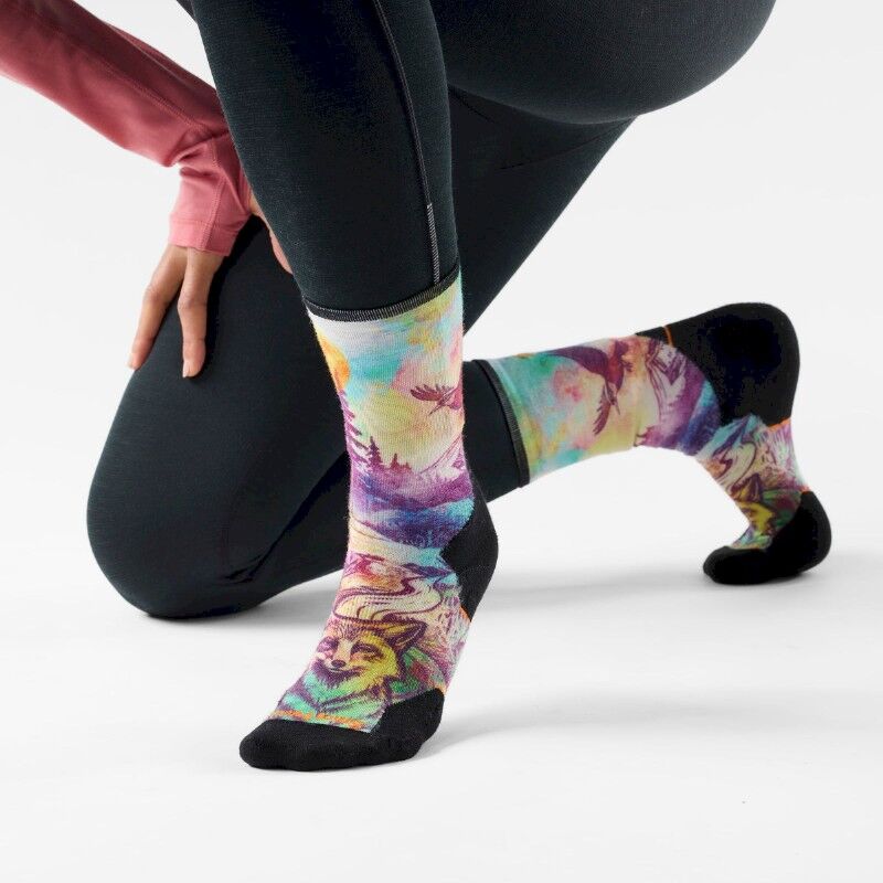 Smartwool Trail Run Targeted Cushion Serene Peak Print Crew Socks - Chaussettes running femme | Hardloop