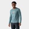 Smartwool Wander Valley Active Long Sleeve Graphic Tee - Merinoshirt - Heren | Hardloop