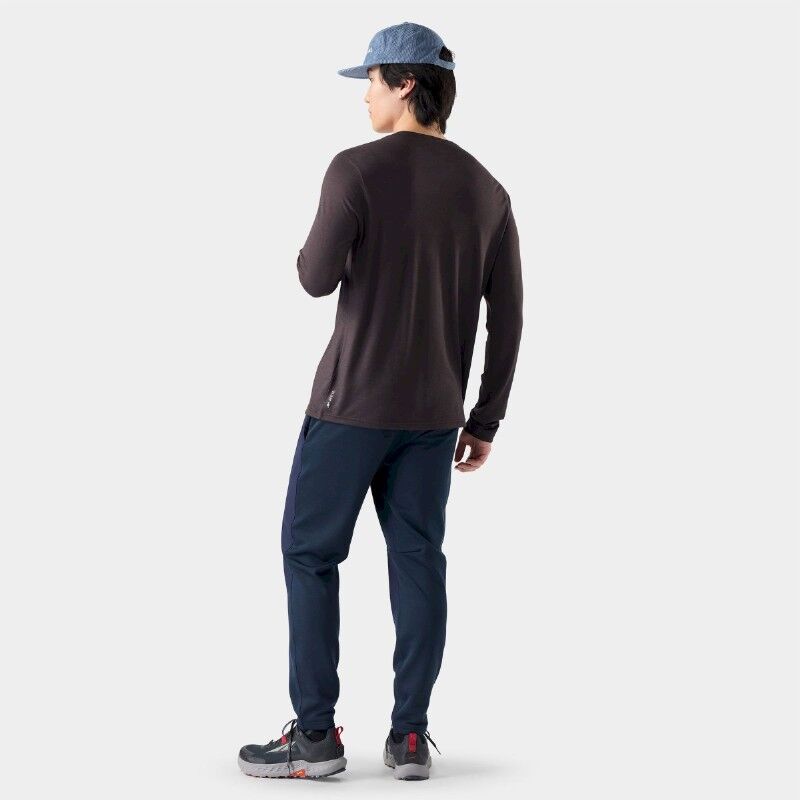 Smartwool First Chair Pursuit Active Long Sleeve Graphic Tee - Merinoshirt - Herren | Hardloop