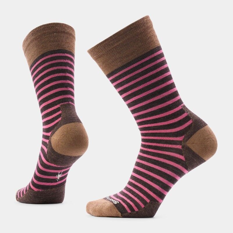 Everyday Pin Stripe Crew Socks - Merinovillasukat - Naiset