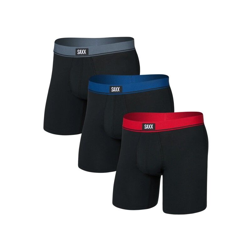 Saxx Essential Cotton Boxer Brief Fly 3Pk - Bokseri - Miehet | Hardloop