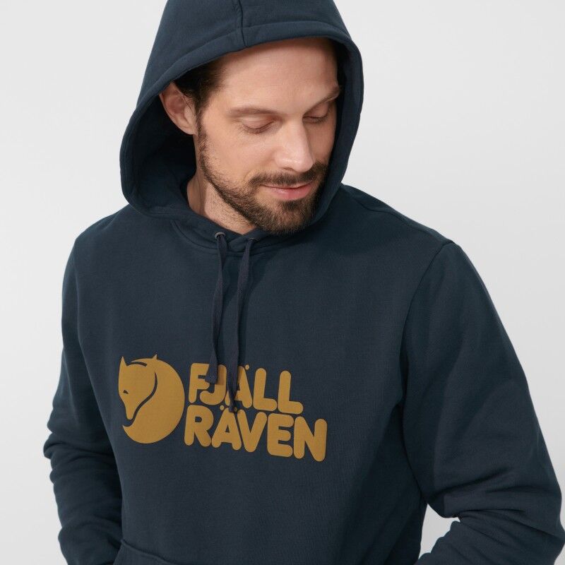 Fjällräven Fjällräven Logo Hoodie M - Sweatshirt à capuche homme | Hardloop