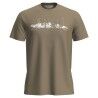 icebreaker Merino 150 Tech Lite SS Tee The Peaks - Camiseta de lã merino homem | Hardloop
