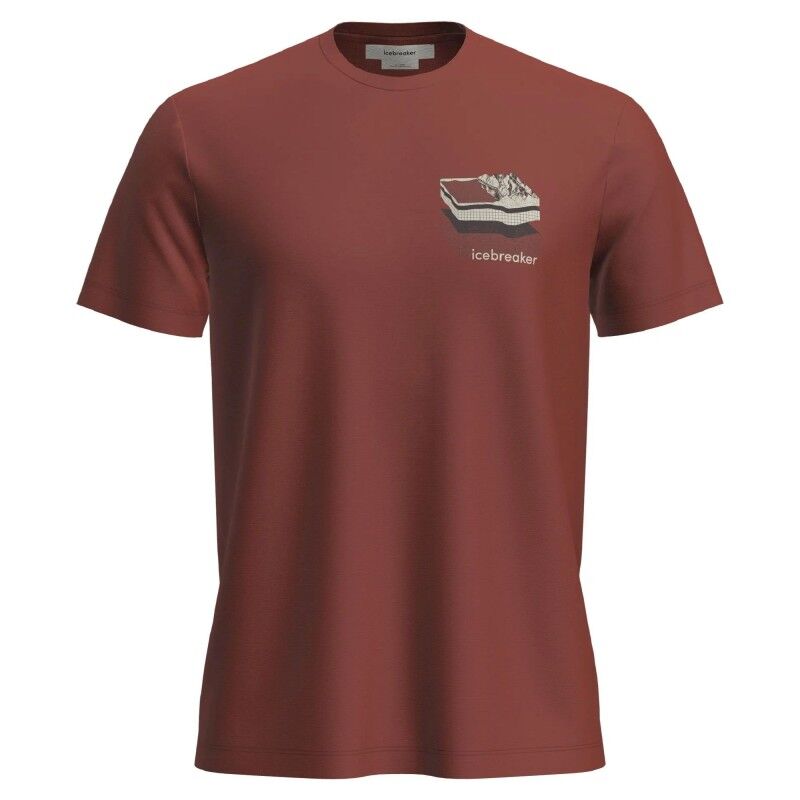 icebreaker Merinos 150 Tech Lite SS Tee Evolving Lay - Camiseta de lã merino homem | Hardloop