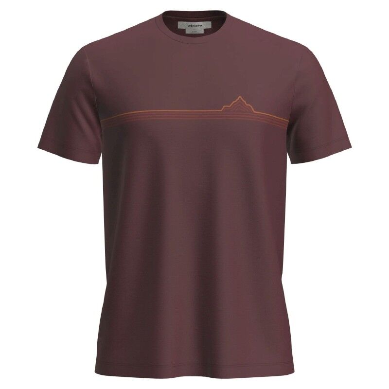 Merinos 150 Tech Lite SS Tee Range Stripes - Merinoshirt - Heren