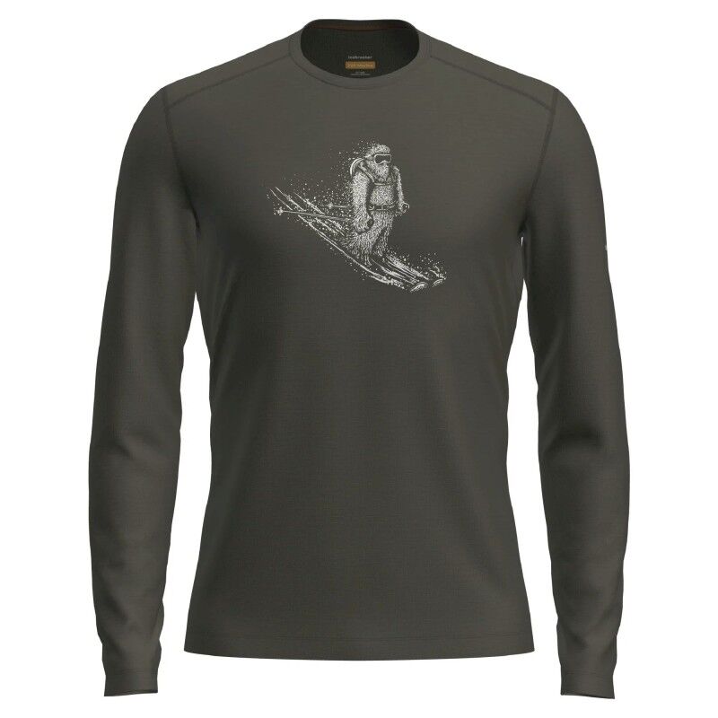 Men Merino 200 Oasis LS Crewe Skiing Yeti - Maglia in lana merino - Uomo