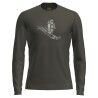 icebreaker Men Merino 200 Oasis LS Crewe Skiing Yeti - Merino Wool Jersey - Men's | Hardloop