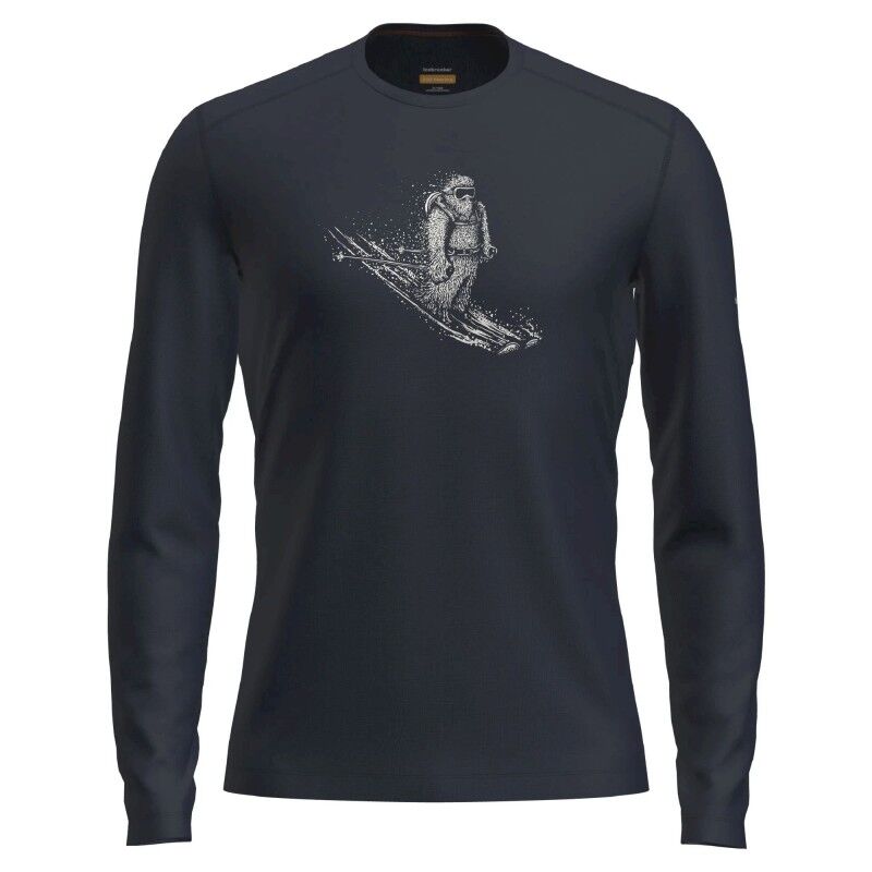 icebreaker Men Merino 200 Oasis LS Crewe Skiing Yeti - Jersey de lana merino - Hombre | Hardloop