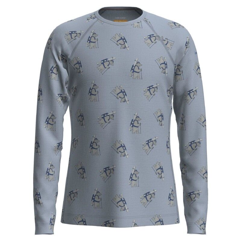icebreaker Kids Merino 200 Oasis LS Crewe Bear Tour AOP - Merino Wool Jersey  - Kid's | Hardloop