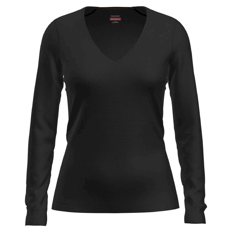 icebreaker Women Merino 260 Tech LS V Neck - Merino Wool Jersey - Women's | Hardloop