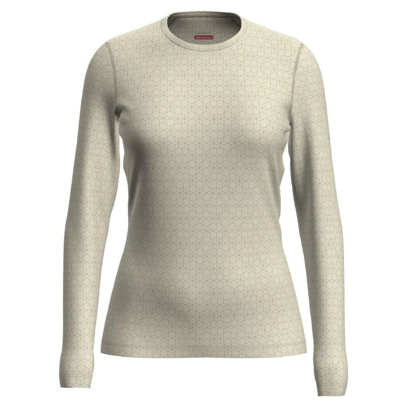 icebreaker Women Merino 260 Tech Vertex LS Crewe Alpine Geo - Merino Wool Jersey - Women's | Hardloop