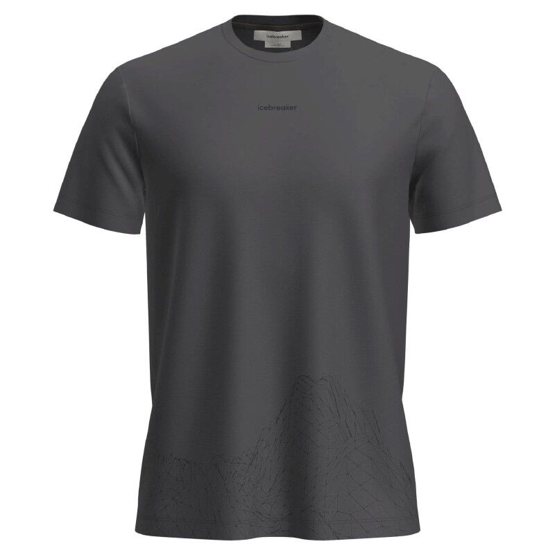 icebreaker Men Merino 150 Tech Lite SS Tee 3D Mapping - T-shirt en laine mérinos homme | Hardloop