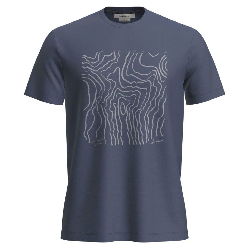 icebreaker Men Merino 150 Tech Lite SS Tee Great Heights - T-shirt en laine mérinos homme | Hardloop