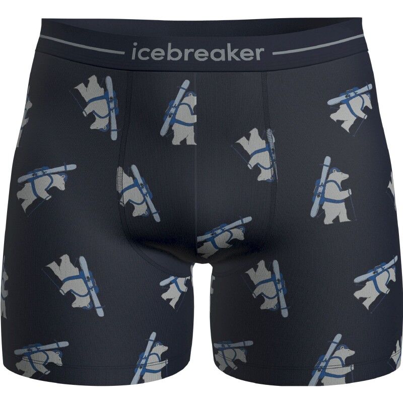 icebreaker Men Merino 150 Anatomica Boxers Bear Tour AOP - Boxer de lana merino | Hardloop