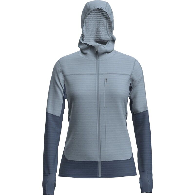 icebreaker Women Merino Blend 300 RealFleece™ Descender LS Zip Hoodie - Merino Fleece jacket - Women's | Hardloop
