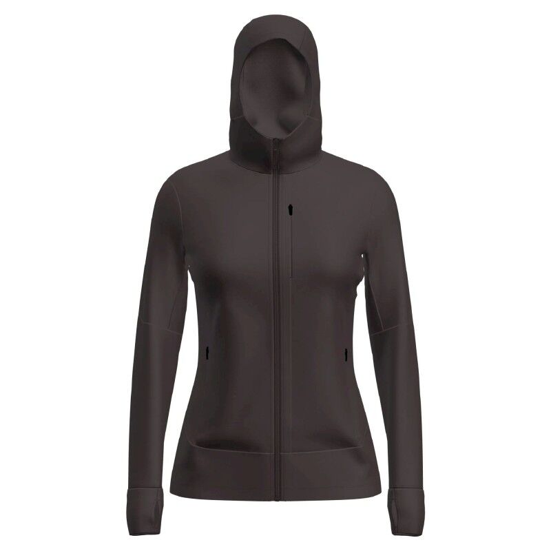 260 Quantum IV LS Zip Hoodie - Forro polar de lana merina - Mujer