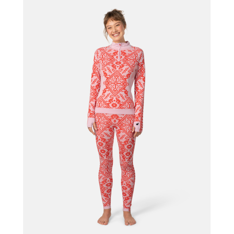 Kari Traa Saga Half Zip - Sous-vêtement thermique femme | Hardloop