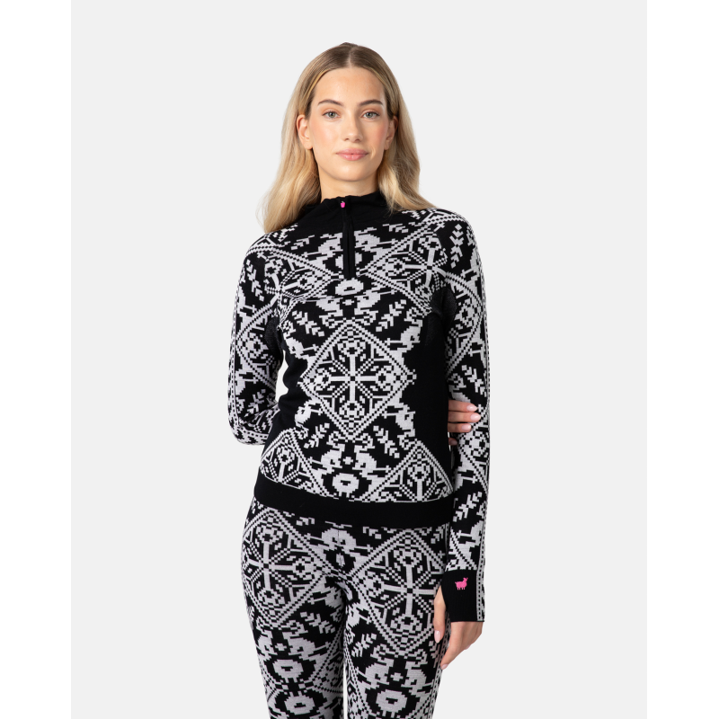 Kari Traa Saga Half Zip - Sous-vêtement thermique femme | Hardloop
