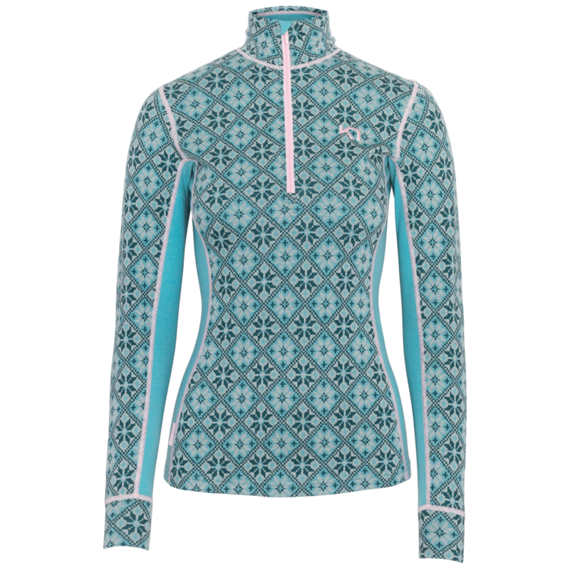 Rose Half Zip - Bielizna z wełny Merino damska