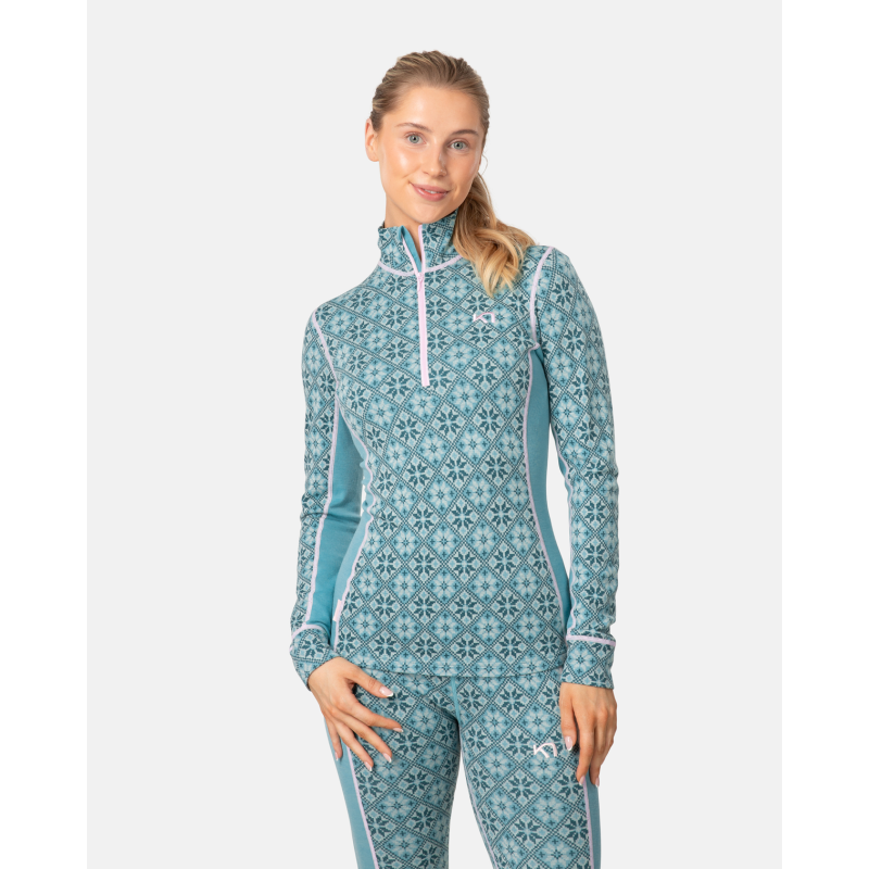 Kari Traa Rose Half Zip - Merino base layer - Women's