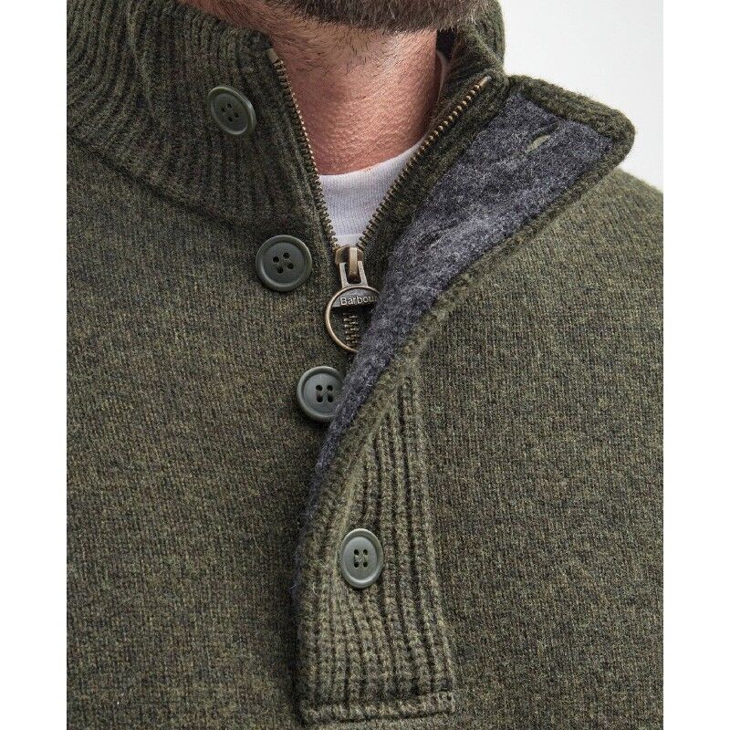 Barbour Essential Elbow Patch Jumper - Jumper - Men's | Hardloop