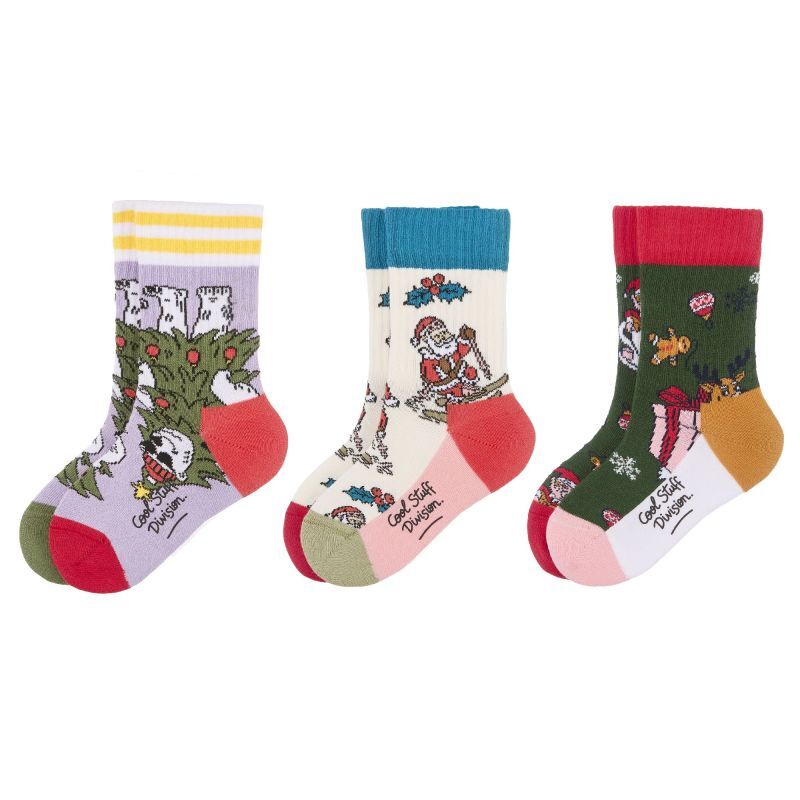 Hello Hossy Pack (3 sets) - Christmas - Skarpety dziecięce | Hardloop