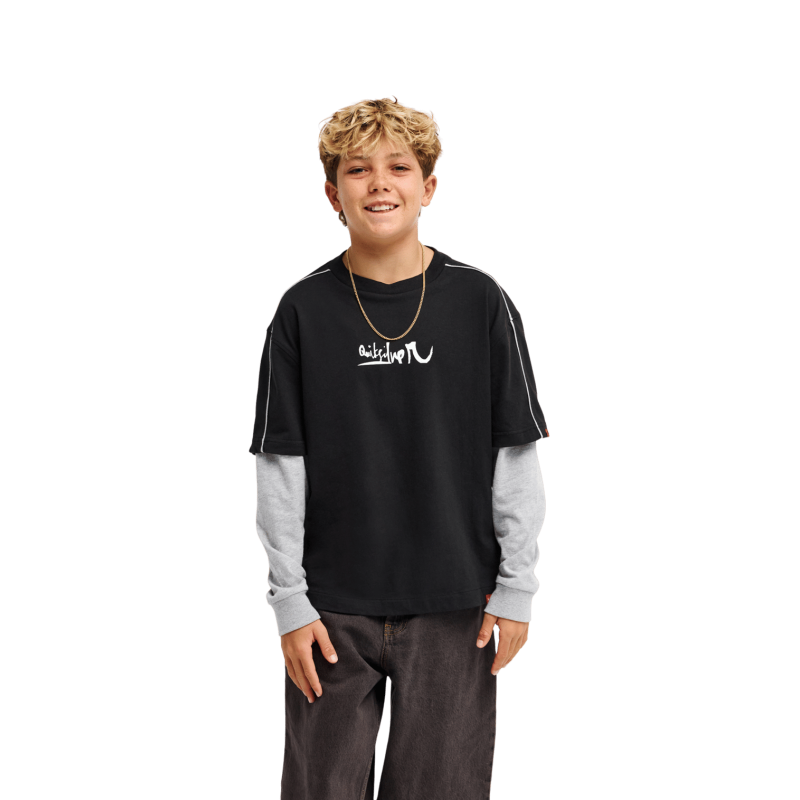 Quiksilver Yg Double Layer Tee Youth - T-Shirt - Kind | Hardloop