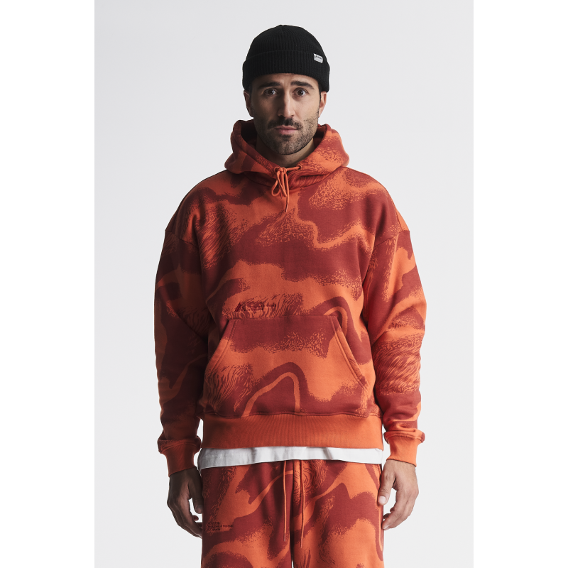 Orage Alpine Print Hoodie - Pullover | Hardloop