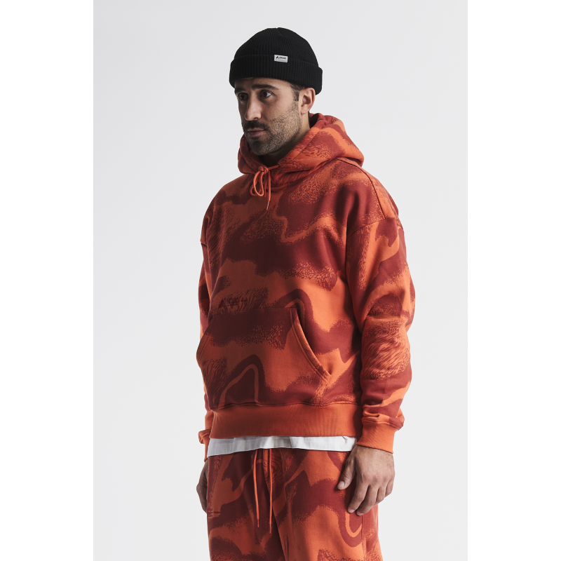 Orage Alpine Print Hoodie - Pullover | Hardloop