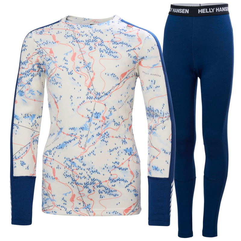 Jr Graphic Lifa Merino Set - Merino base layer - Kid's