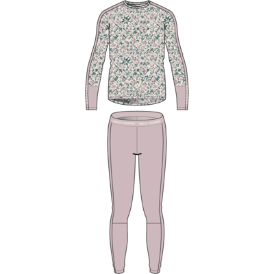 Jr Graphic Lifa Merino Set - Merino base layer - Kid's