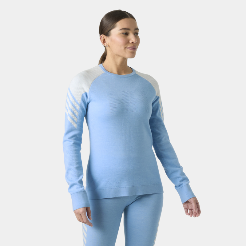 Helly Hansen W Lifa Merino Knitevo Crew - Intimo - Donna | Hardloop
