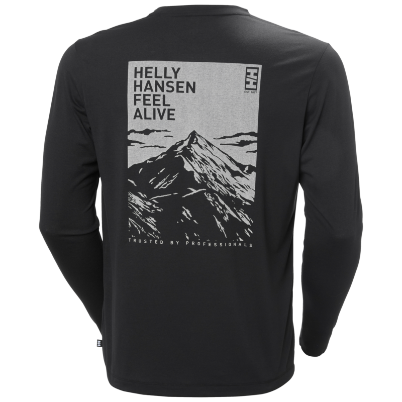 Helly Hansen Skog Graphic Ls Tee - UV Shirts - Herr | Hardloop