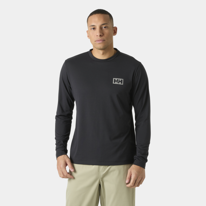 Helly Hansen Skog Graphic Ls Tee - Maglietta Anti-UV - Uomo | Hardloop