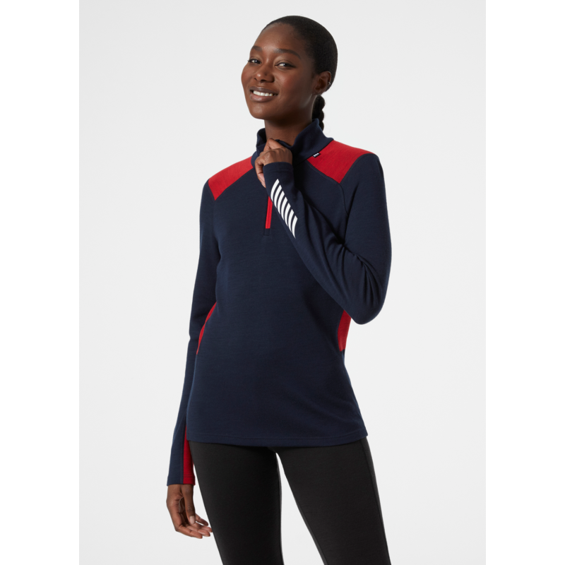 Helly Hansen Lifa Merino Midweight 1/2 Zip - Sous-vêtement thermique femme | Hardloop