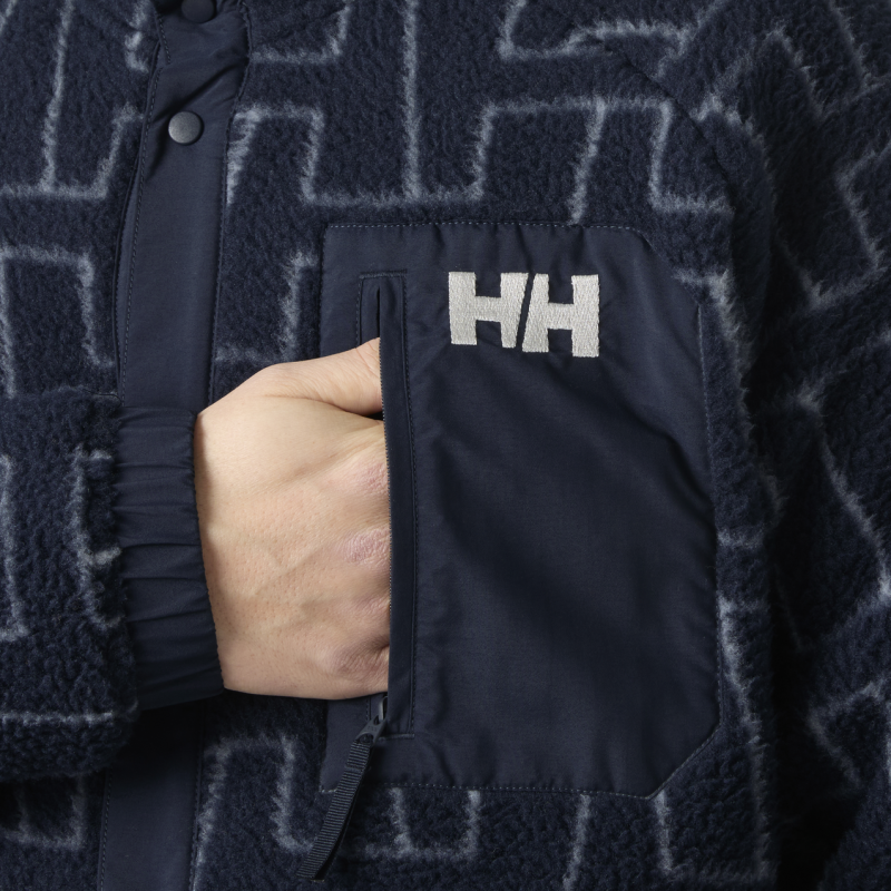 Helly Hansen Panorama Printed Pile Snap - Fleece jacket - Men's | Hardloop